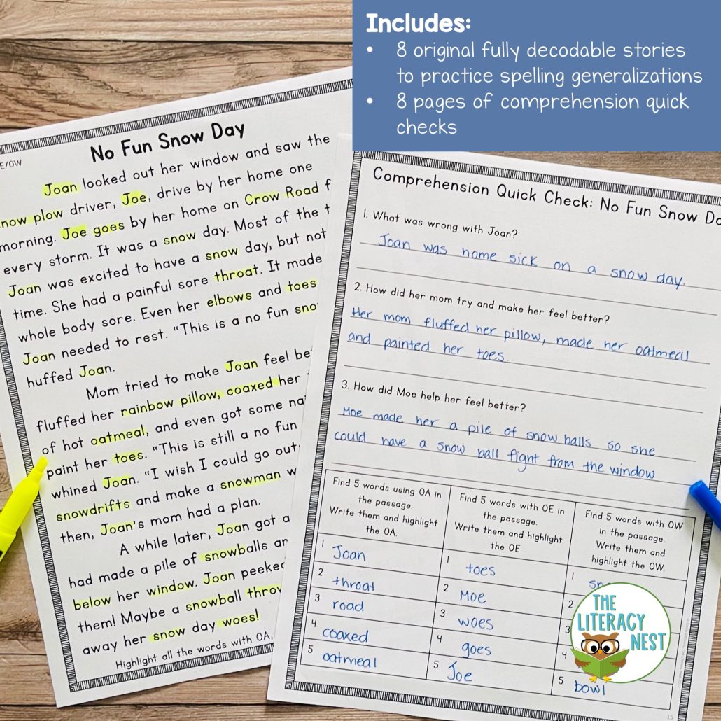 Decodable Passages for Spelling Rules and Orton Gillingham Lessons ...