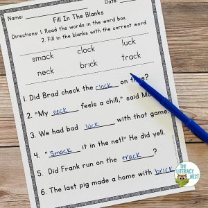 Digraph CK Worksheets and Activities for Orton-Gillingham Lessons - The ...