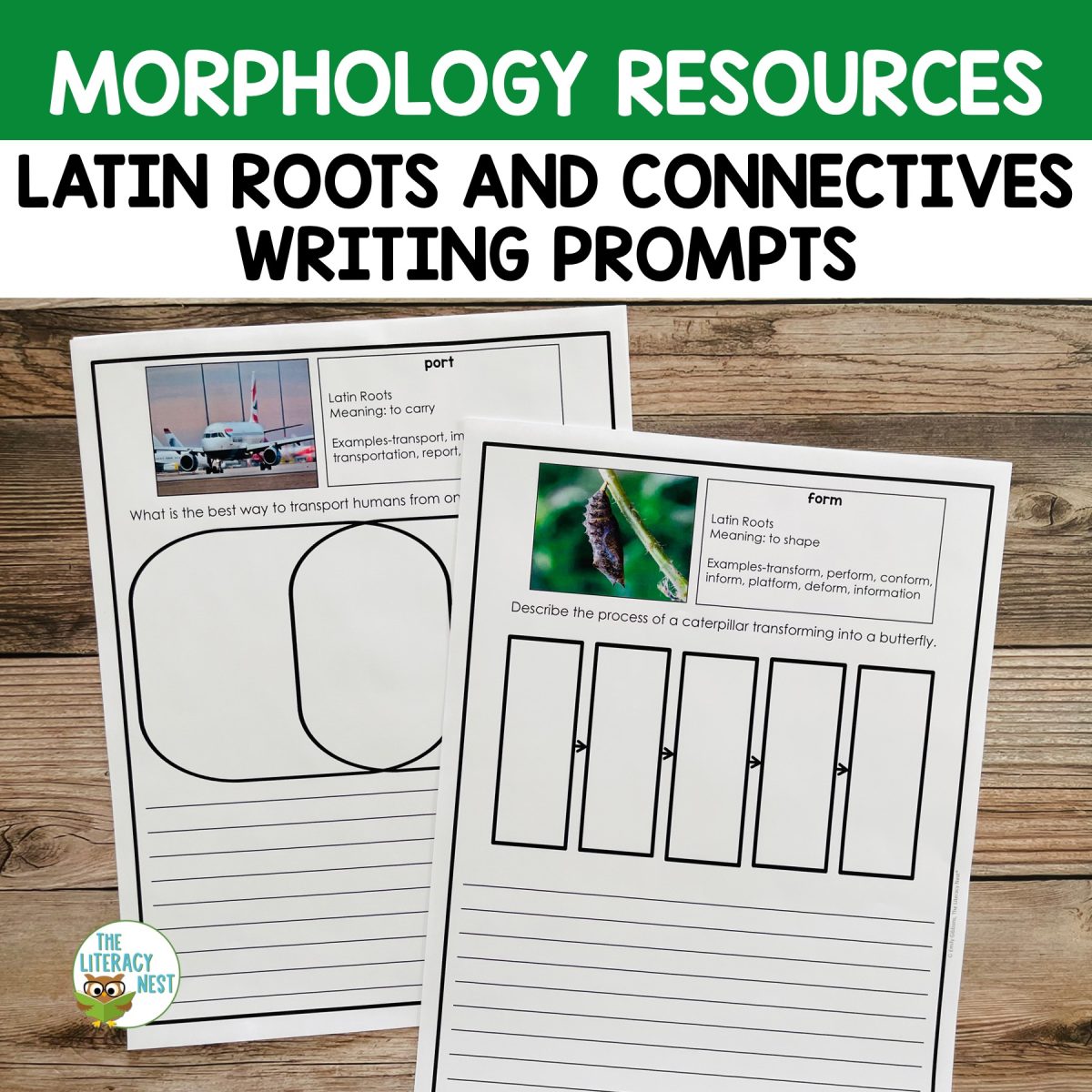 Latin Roots and Connectives Morphology Writing Prompts - The Literacy Nest